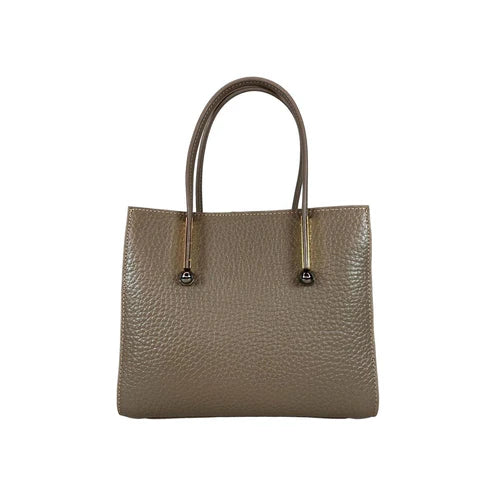 LeatherLuxe beige women's leather handbag with adjustable shoulder strap, elegant crossbody design, perfect for casual and formal use.