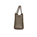 LeatherLuxe beige women's leather handbag with adjustable shoulder strap, elegant crossbody design, perfect for casual and formal use.