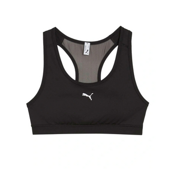 Black sports bra with Puma logo on a white background