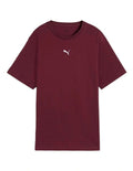 Puma ESS Relaxed Tee in soft cotton blend with subtle cat logo embroidery, casual everyday wear for men and women