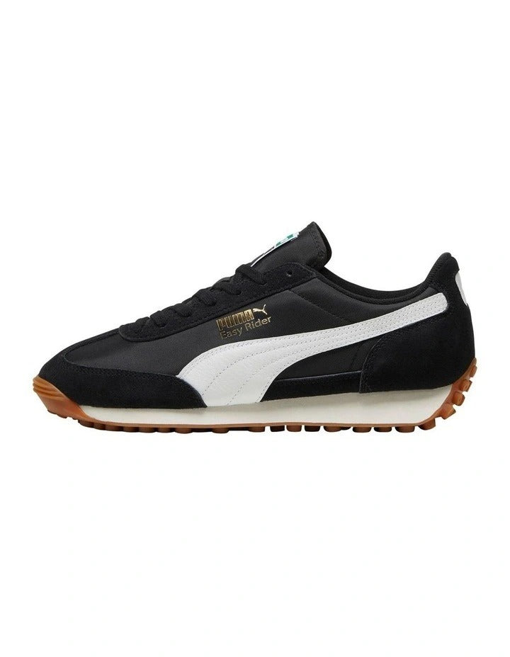Puma Easy Rider Vintage Women’s Shoe with suede leather overlays, slim retro profile and low heel, casual lifestyle sneaker in leather and textile blend