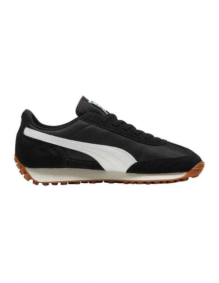 Puma Easy Rider Vintage Women’s Shoe with suede leather overlays, slim retro profile and low heel, casual lifestyle sneaker in leather and textile blend