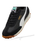 Puma Easy Rider Vintage Women’s Shoe with suede leather overlays, slim retro profile and low heel, casual lifestyle sneaker in leather and textile blend