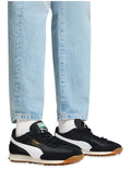 Puma Easy Rider Vintage Women’s Shoe with suede leather overlays, slim retro profile and low heel, casual lifestyle sneaker in leather and textile blend