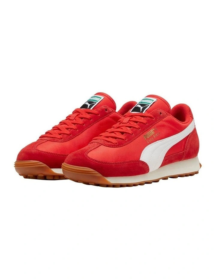 Puma Easy Rider Vintage Women’s Shoe with suede leather overlays, slim retro profile and low heel, casual lifestyle sneaker in leather and textile blend