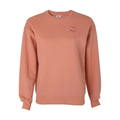 Coral sweatshirt with a logo on a white background