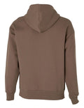 Puma Ess Elevated Badge Hoodie with embroidered Cat logo badge, adjustable drawcord hood, ribbed cuffs and hem in cotton and recycled polyester blend.