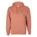 Coral hoodie with Puma logo on a white background