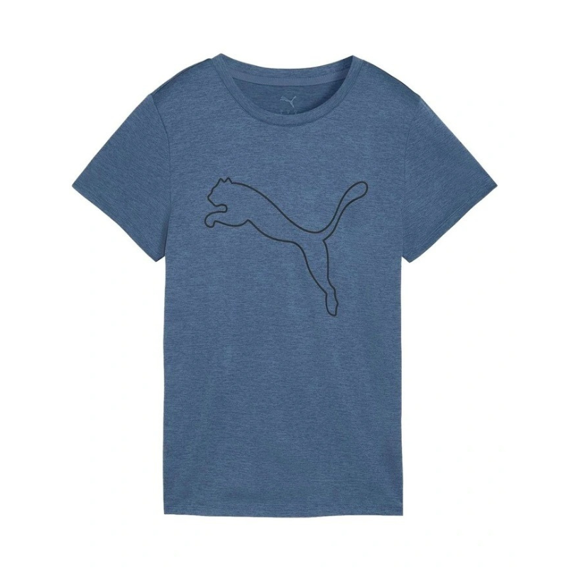 Blue t-shirt with Puma logo on a white background