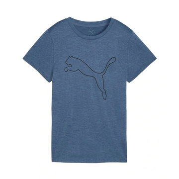 Blue t-shirt with Puma logo on a white background