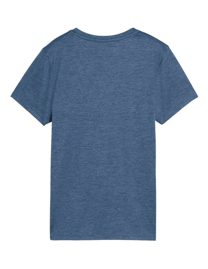 Blue t-shirt with Puma logo on a white background