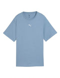 Puma ESS Relaxed Tee in casual fit with subtle cat logo embroidery for effortless style