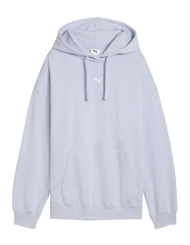 Puma Ess Oversized Hoodie with embroidered Cat Logo, adjustable hood, ribbed cuffs and hem – casual unisex streetwear