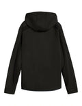 Puma Evostripe Full-Zip Hoodie with reflective cat logo, high neck hood, full zip closure, raglan sleeves, and breathable mesh details
