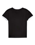 Puma T7 Slim Tee with T7 panel inserts, rib neckline, rib cuffs, and embroidered Cat Logo on chest – slim fit athletic t-shirt made with recycled polyester and elastane