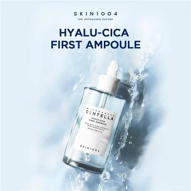 SKIN1004 Madagascan Centella Hyalu-Cica First Ampoule bottle on a white background