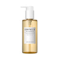 Bottle of Madagascan Centella light cleansing oil with pump on a white background