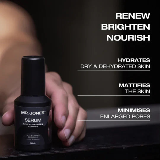 Hydrating face serum for men with anti-aging and moisturizing formula — lightweight skincare for smoother, healthy-looking skin