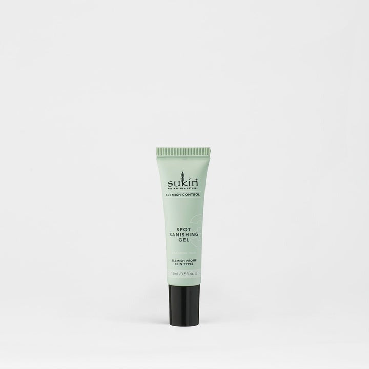 Sukin Spot Banishing Gel tube on a white background