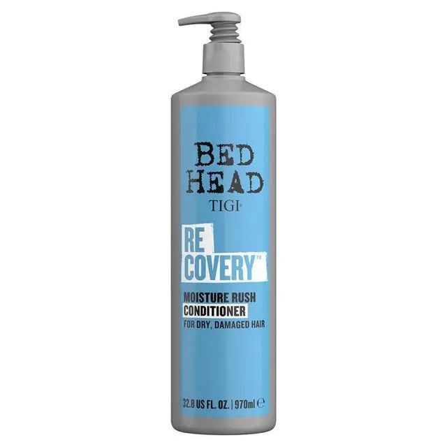 TIGI Bed Head Recovery Moisture Rush Conditioner bottle on a white background