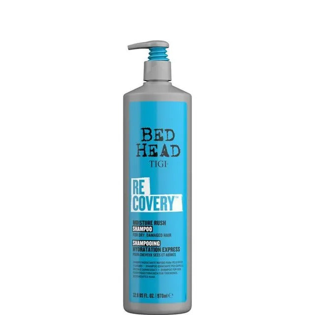 Tigi Bed Head Recovery shampoo bottle on a white background
