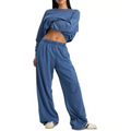 Bonds Denim Wash Wide Leg Trackie in Sky Blue Denim relaxed casual women’s pants
