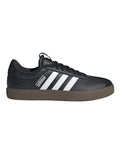 Adidas VL Court 3.0 women’s shoes with coated leather upper and low heel, stylish skater-inspired trainers in white with vulcanised outsole