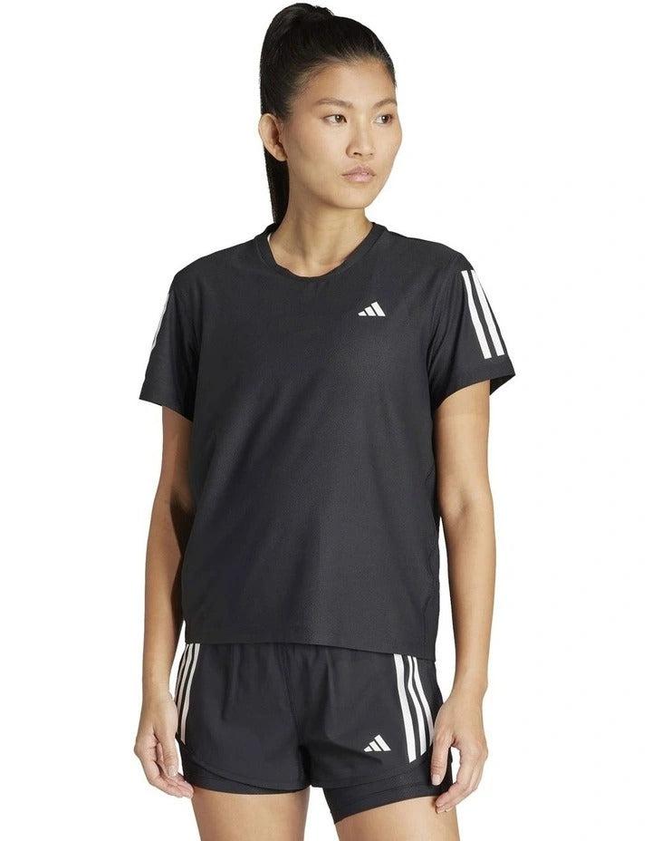 Adidas Own The Run T-shirt for men, lightweight recycled polyester running tee with Aeroready moisture-wicking and reflective details