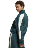 Adidas Stadium Track Top in soft knit with satin piping and 3 Bar Logo, zip pockets, made from recycled polyester and cotton