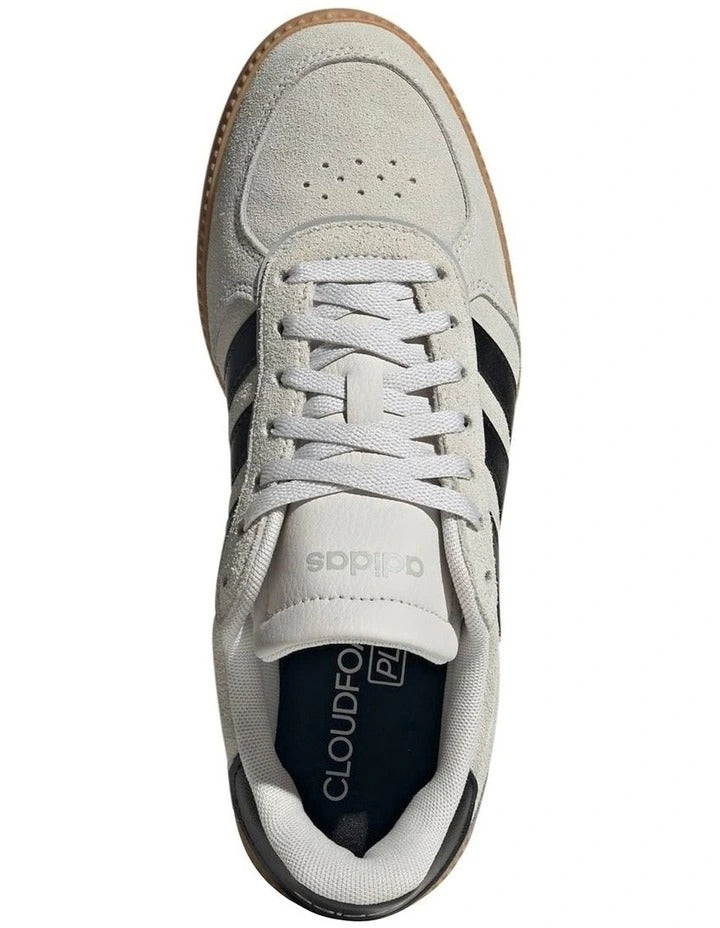 Adidas Breaknet Sleek Women’s Shoes with slim synthetic upper, memory foam comfort, and classic 3-stripes design
