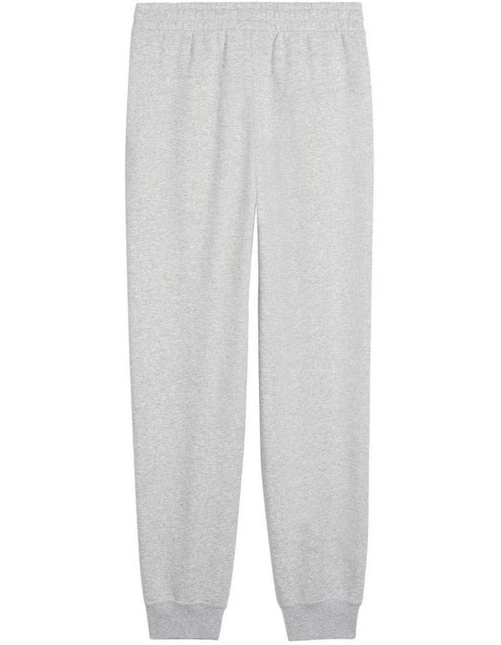 Puma Ess No. 1 Logo Sweatpants with rib waistband in cotton and recycled polyester blend – comfortable casual loungewear for men and women