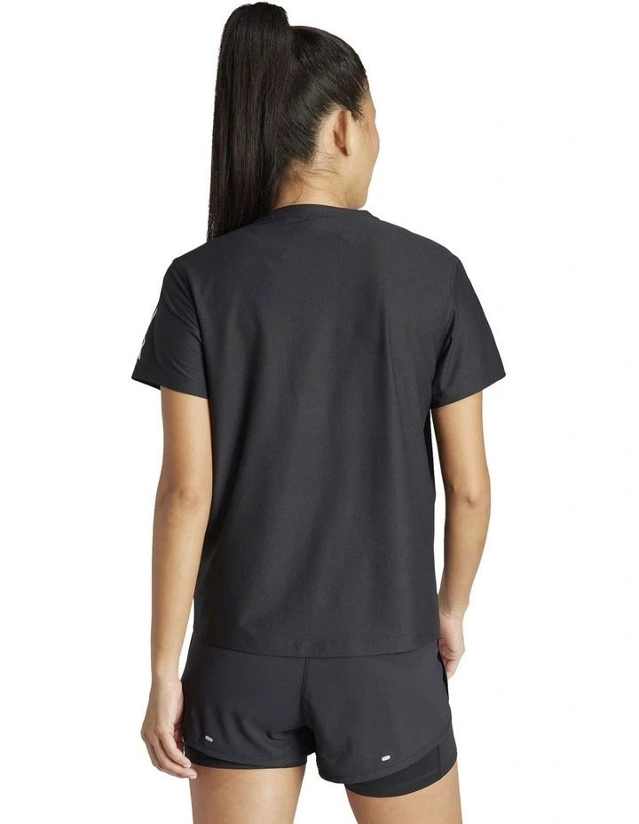 Adidas Own The Run T-shirt for men, lightweight recycled polyester running tee with Aeroready moisture-wicking and reflective details