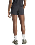 Adidas Pacer Training 3-Stripes Woven High-Rise Shorts for women in black, lightweight recycled polyester with AEROREADY moisture control and elastic waistband