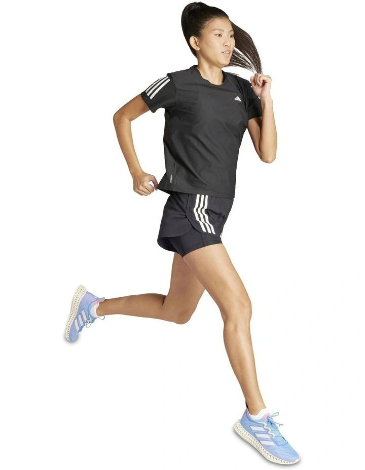 Adidas Own The Run T-shirt for men, lightweight recycled polyester running tee with Aeroready moisture-wicking and reflective details