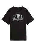 Puma Class Relaxed Tee for men in cotton blend with bold graphic rubber print – casual relaxed fit t-shirt
