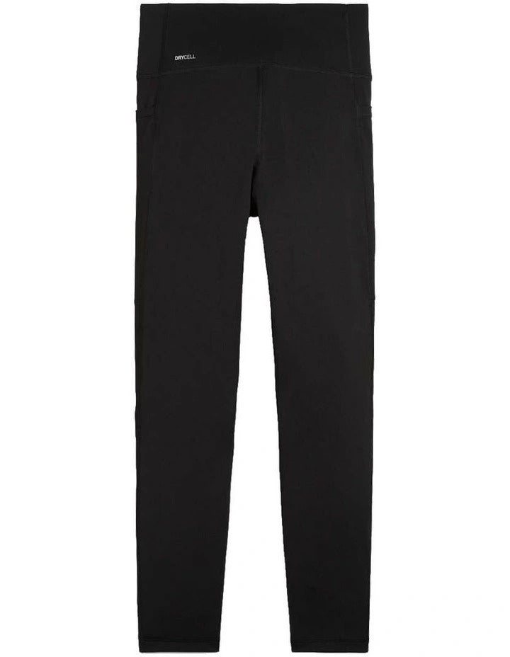 Puma W Train All Day Essential High Waist Tight for women in black, 7/8 length workout leggings with dryCELL technology and flatlock stitching