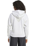 Adidas fleece hoodie with 3-bar chest logo, soft cotton blend, cozy relaxed fit
