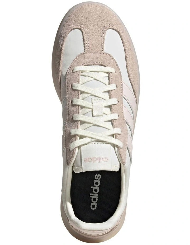 Adidas Barreda Decode women’s shoes in suede and nylon with low heel, rubber cupsole, and classic T-toe design