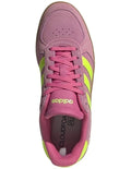 Adidas Breaknet Sleek women’s shoes with low heel, leather and synthetic upper, perforated design, and classic 3-Stripes on rubber outsole
