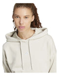 Adidas fleece hoodie with 3-bar chest logo, soft cotton blend, cozy relaxed fit