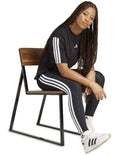 Adidas Essentials 3-Stripes Cotton Leggings Women Stretchy Comfortable Workout Pants