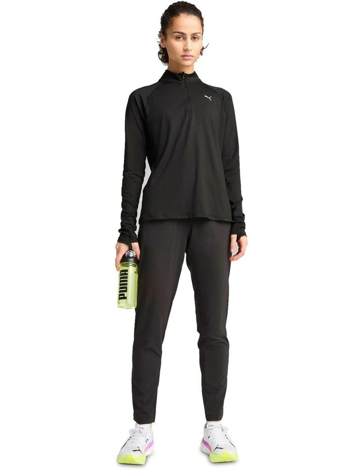 Puma Run Velocity Cloudspun 1/4 Zip Sweater for men and women, lightweight, breathable, moisture-wicking performance top