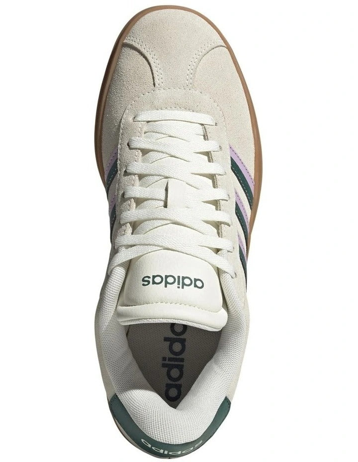 Adidas VL Court Bold Women’s Shoes with medium heel height, leather upper, platform sole, and stylish low-profile design in durable comfort.