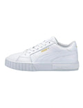 PUMA Cali Star Women's Leather Sneakers Flat Heel Rubber Outsole Stylish TPU Wrap White Shoes