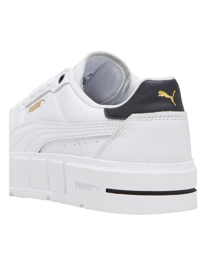 Puma Cali Court Women’s Sneakers – white leather casual sport shoes with flat heel and rubber sole