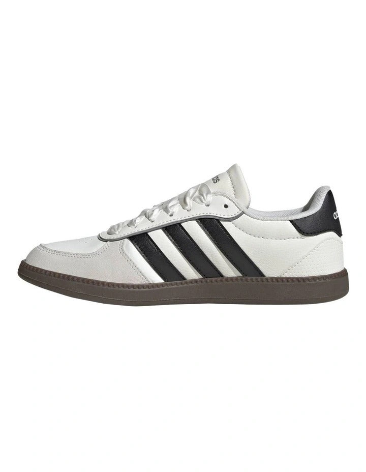 Adidas Breaknet Sleek Women’s Shoes with slim synthetic upper, memory foam comfort, and classic 3-stripes design