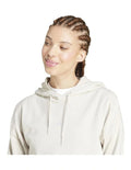 Adidas Essentials Small Logo French Terry Hoodie in grey, 70% cotton 30% recycled polyester, cozy casual wear with 3 Bar Logo on chest
