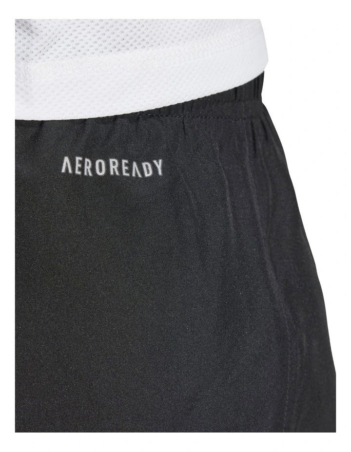 Adidas Run It Shorts for women made with recycled polyester, lightweight breathable fabric with Aeroready moisture control and reflective details.