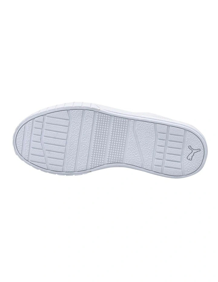 PUMA Cali Star Women's Leather Sneakers Flat Heel Rubber Outsole Stylish TPU Wrap White Shoes