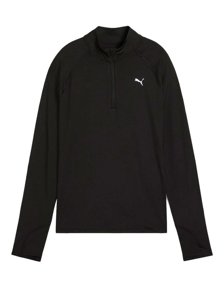 Puma Run Velocity Cloudspun 1/4 Zip Sweater for men and women, lightweight, breathable, moisture-wicking performance top